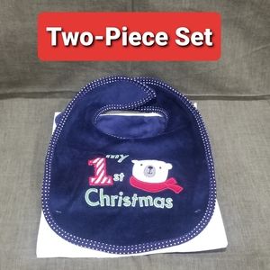 Baby Bib & Beanie Two-Piece Set